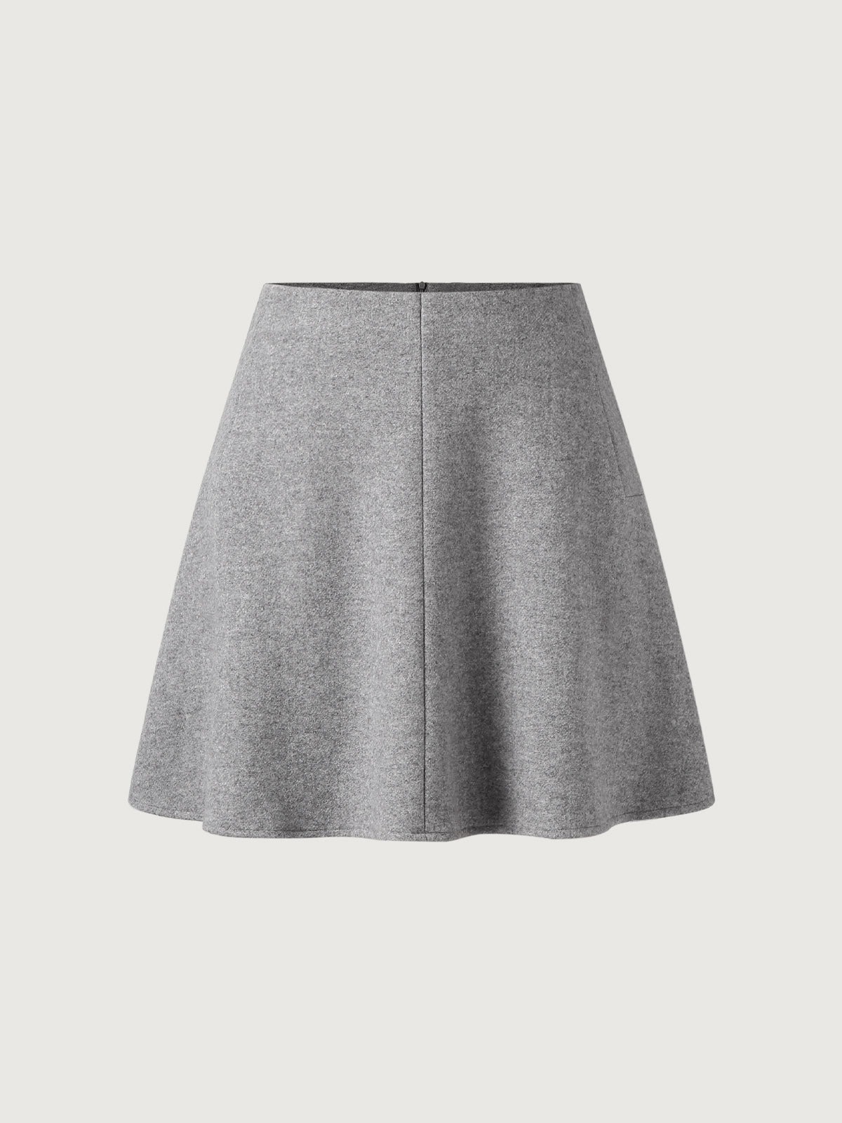 Ogl Wool-like Flare Mini Skirt