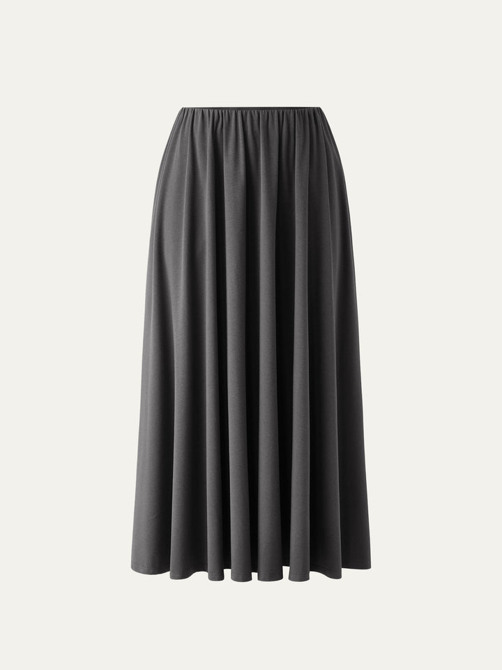 Umbrella Maxi Skirt with Pockets