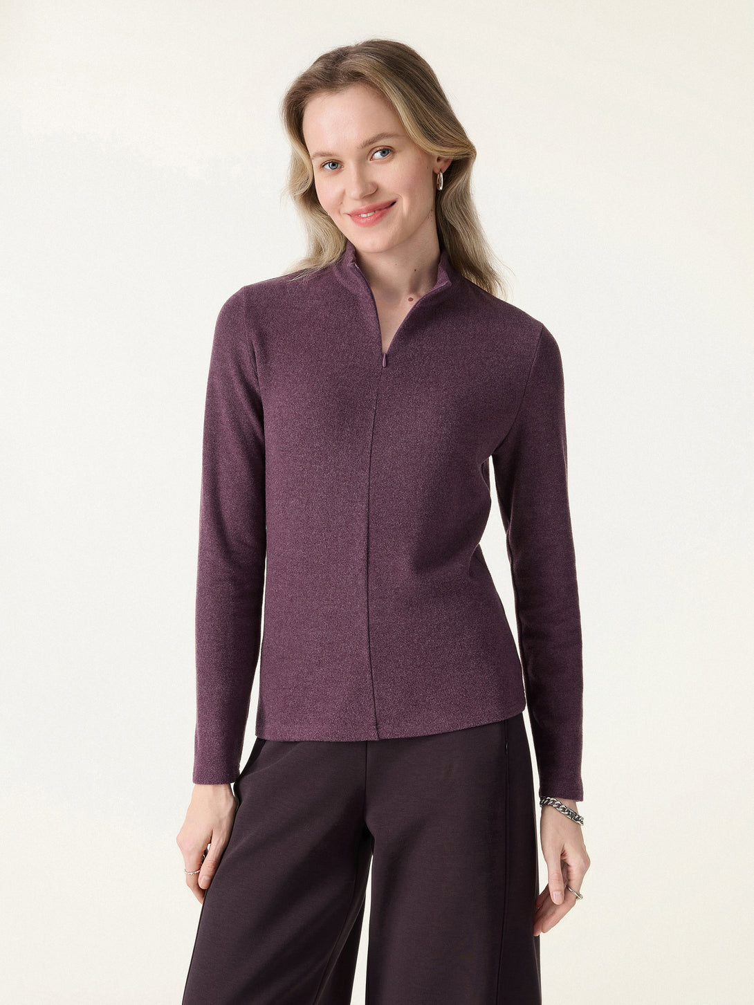 MaxWarm Mockenck Half-zipped Long Sleeve Top