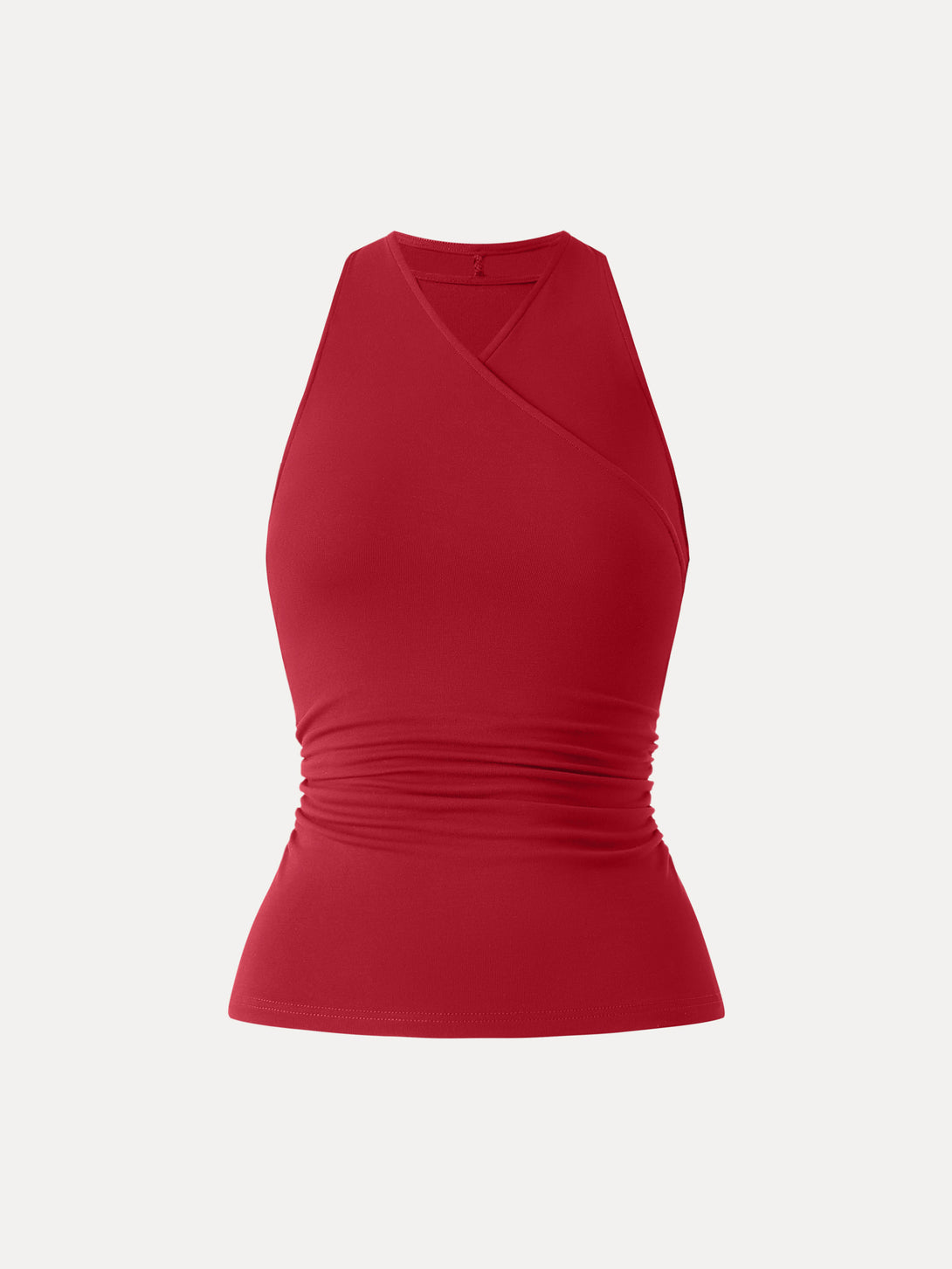 Ultrasoft Surplice Sleeveless Top Red XS