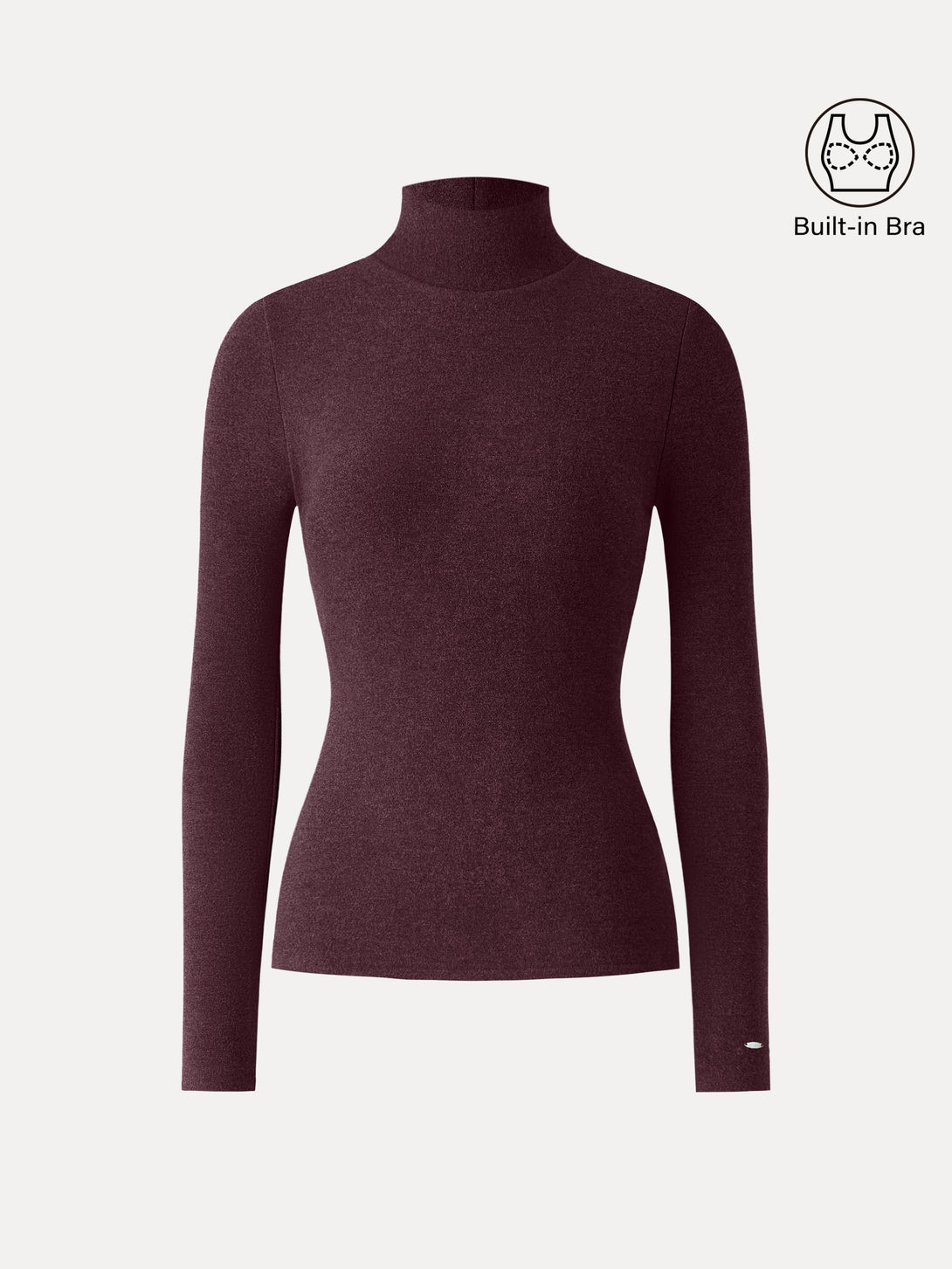 MaxWarm Turtleneck Long Sleeve Brami Ruby Berry XS