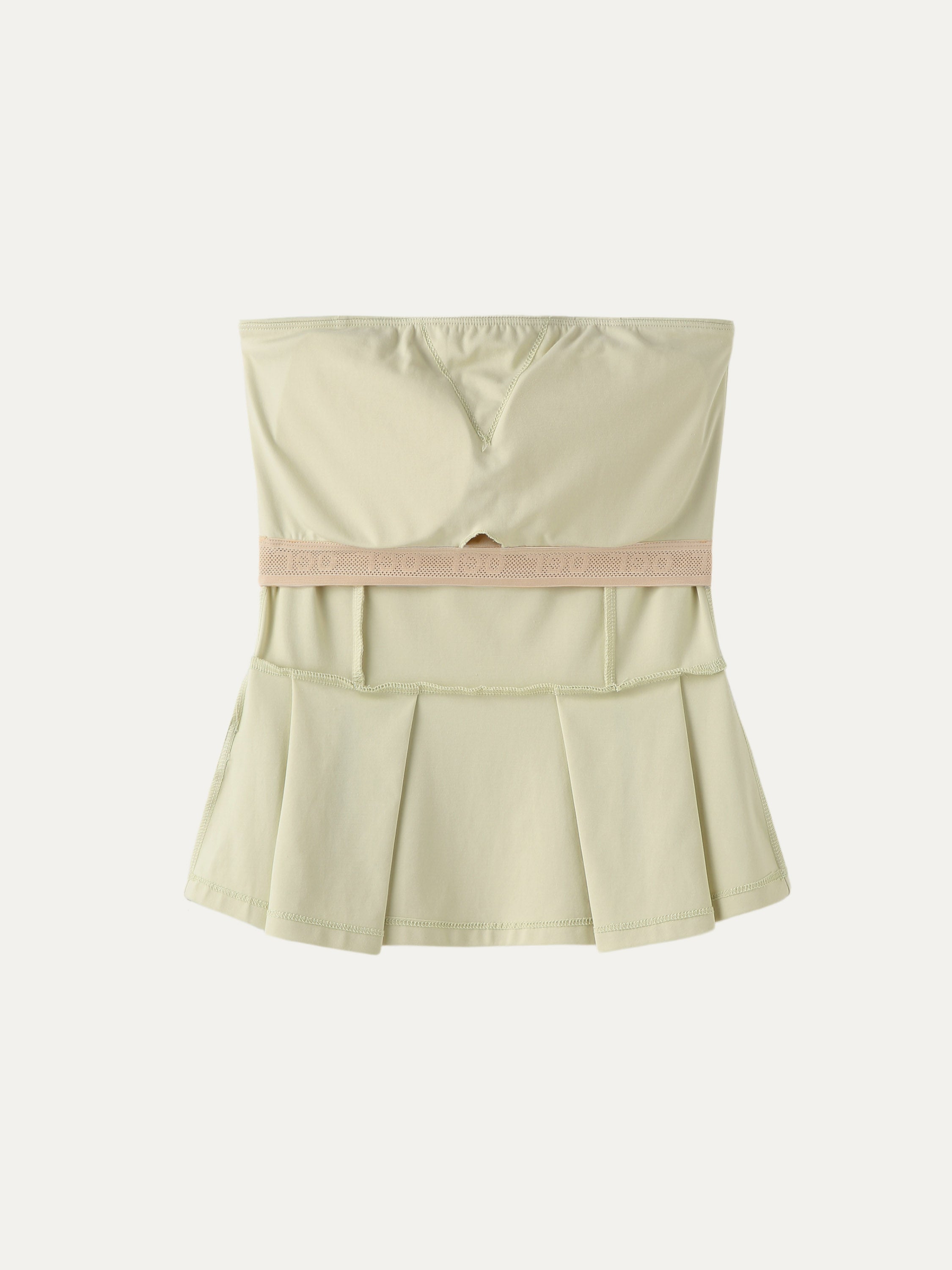 Sleek Peplume Tube Top - Limechino