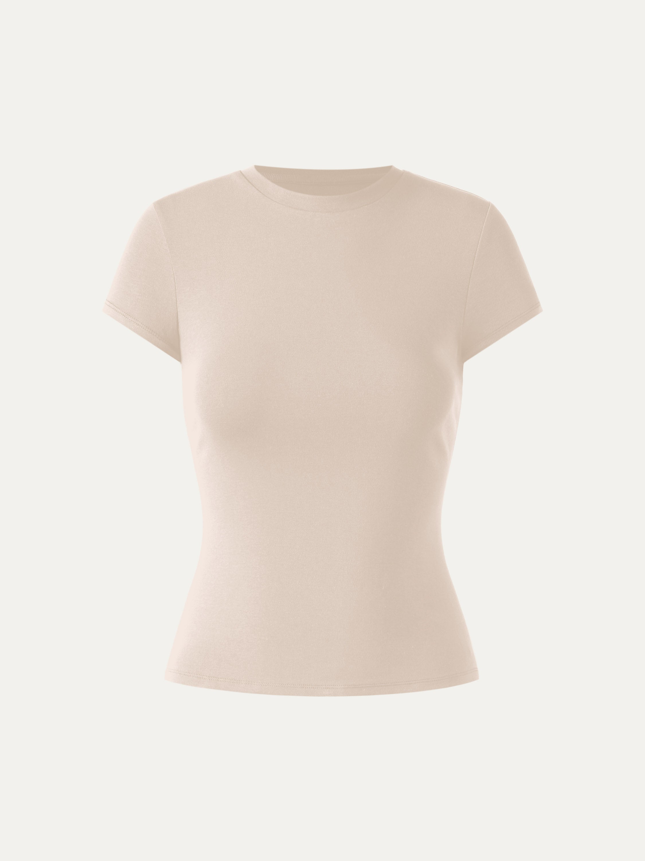 Fresh Cotton Cinch-the-Waist Tee - Gardenia