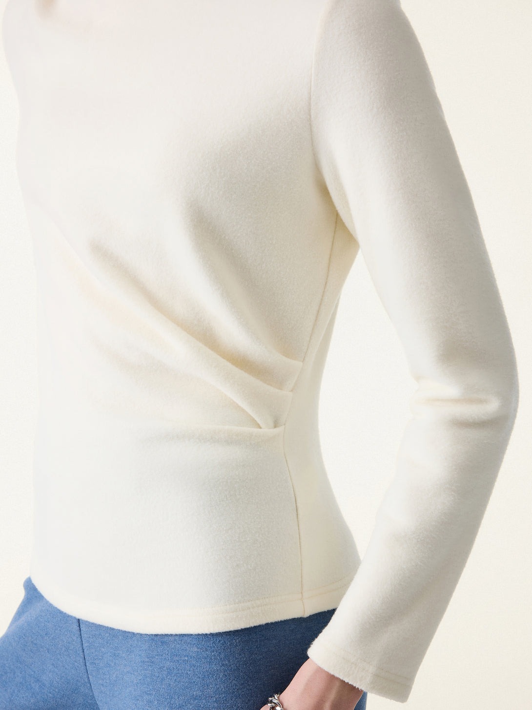 MaxWarm Mockneck Tucked Waist Long Sleeve Top