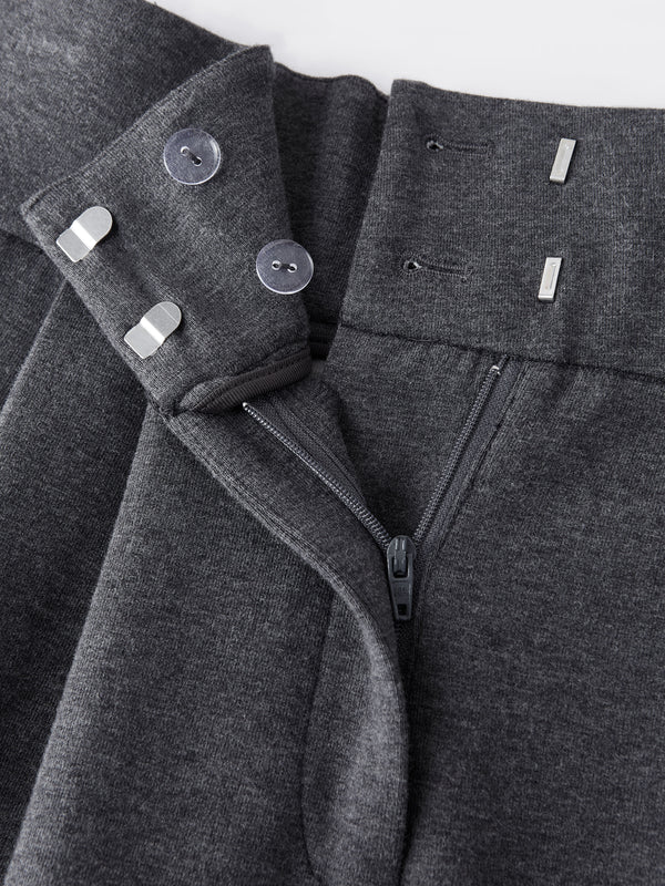 Cozy Warm High Rise Wide Leg Trousers with Pockets