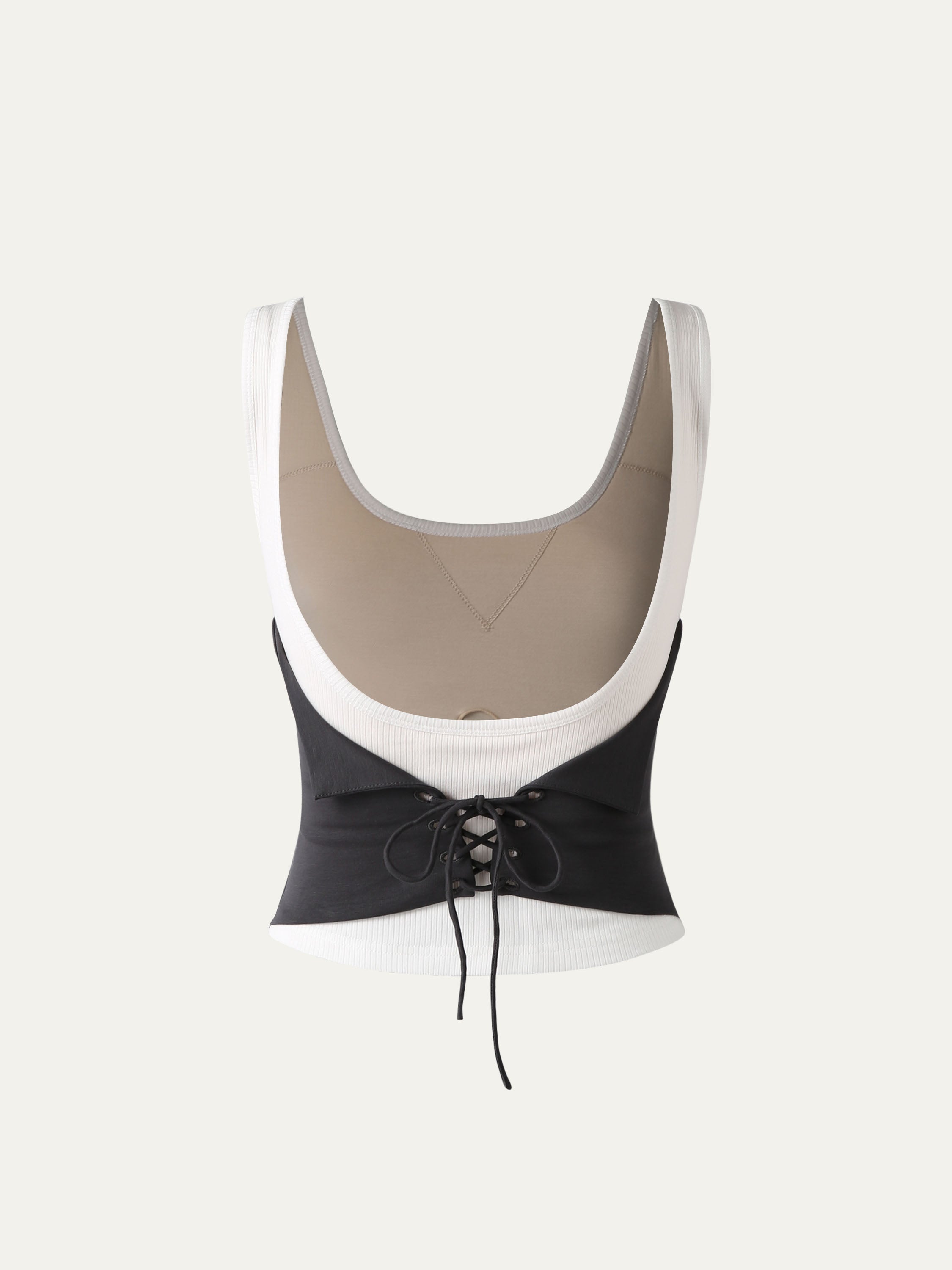 Clarissa Brami Tank - Charcoal