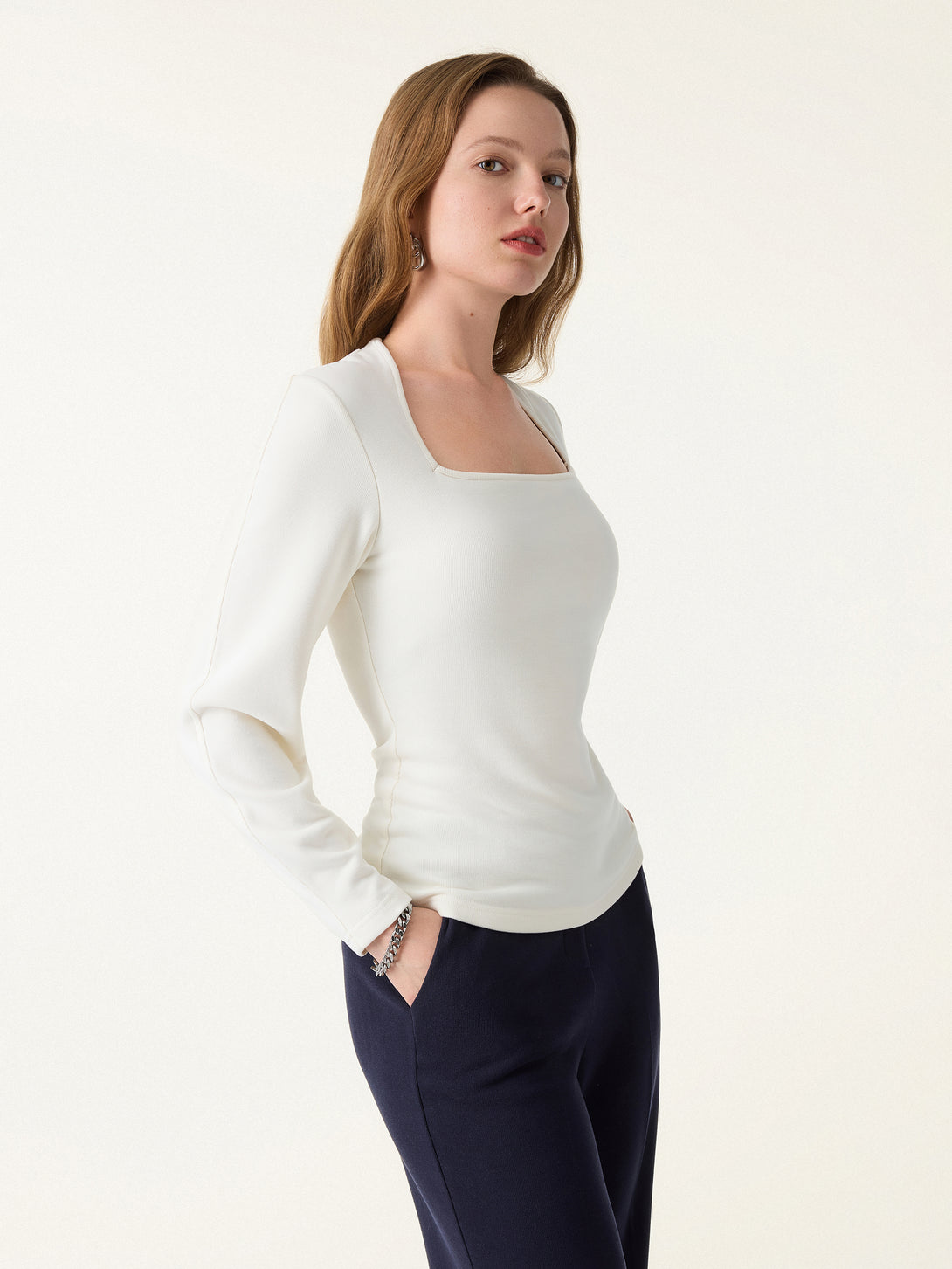 Square Neck Relaxed Sleeves Brami