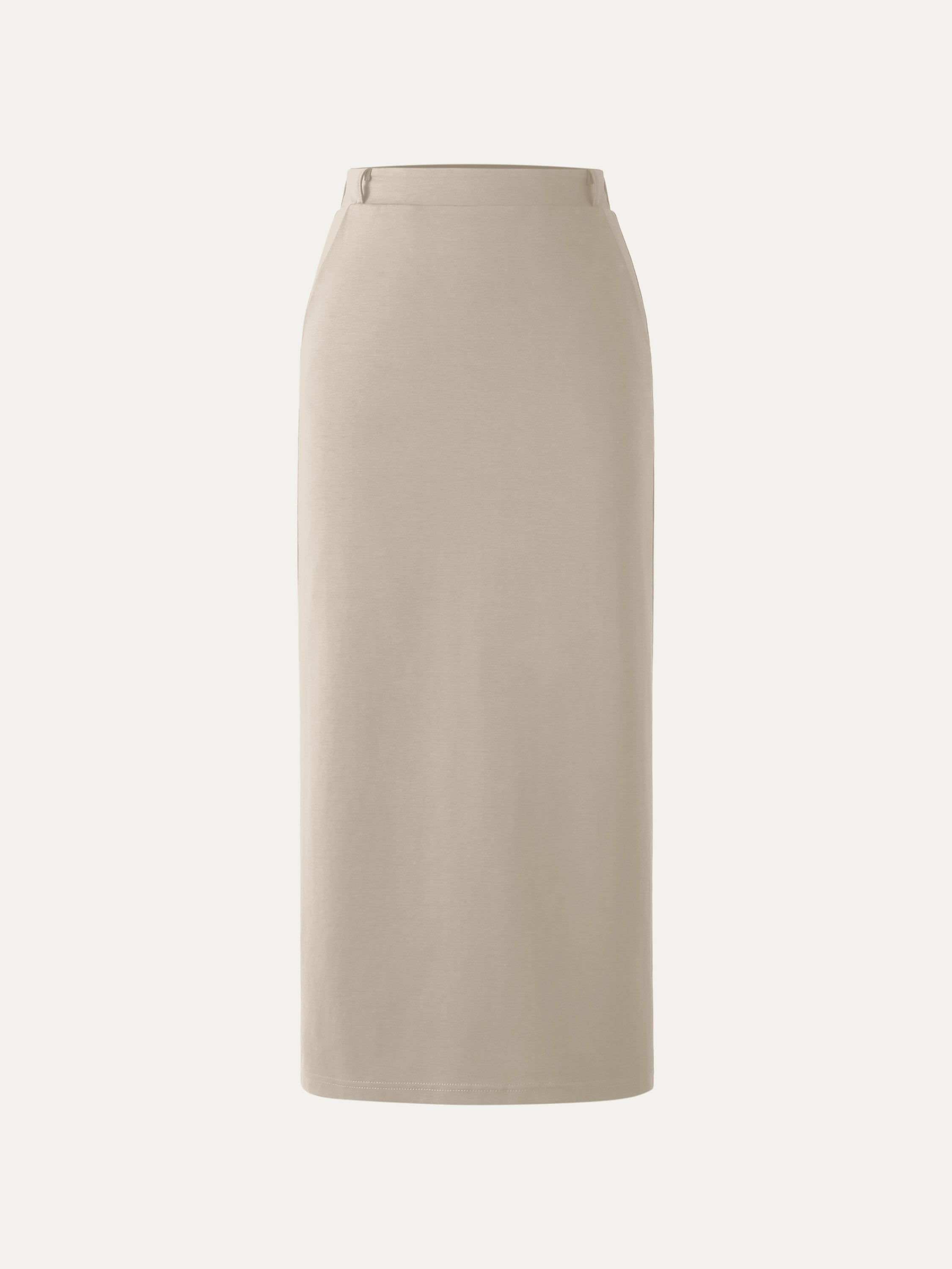 Everyday Column Skirt - Silver White