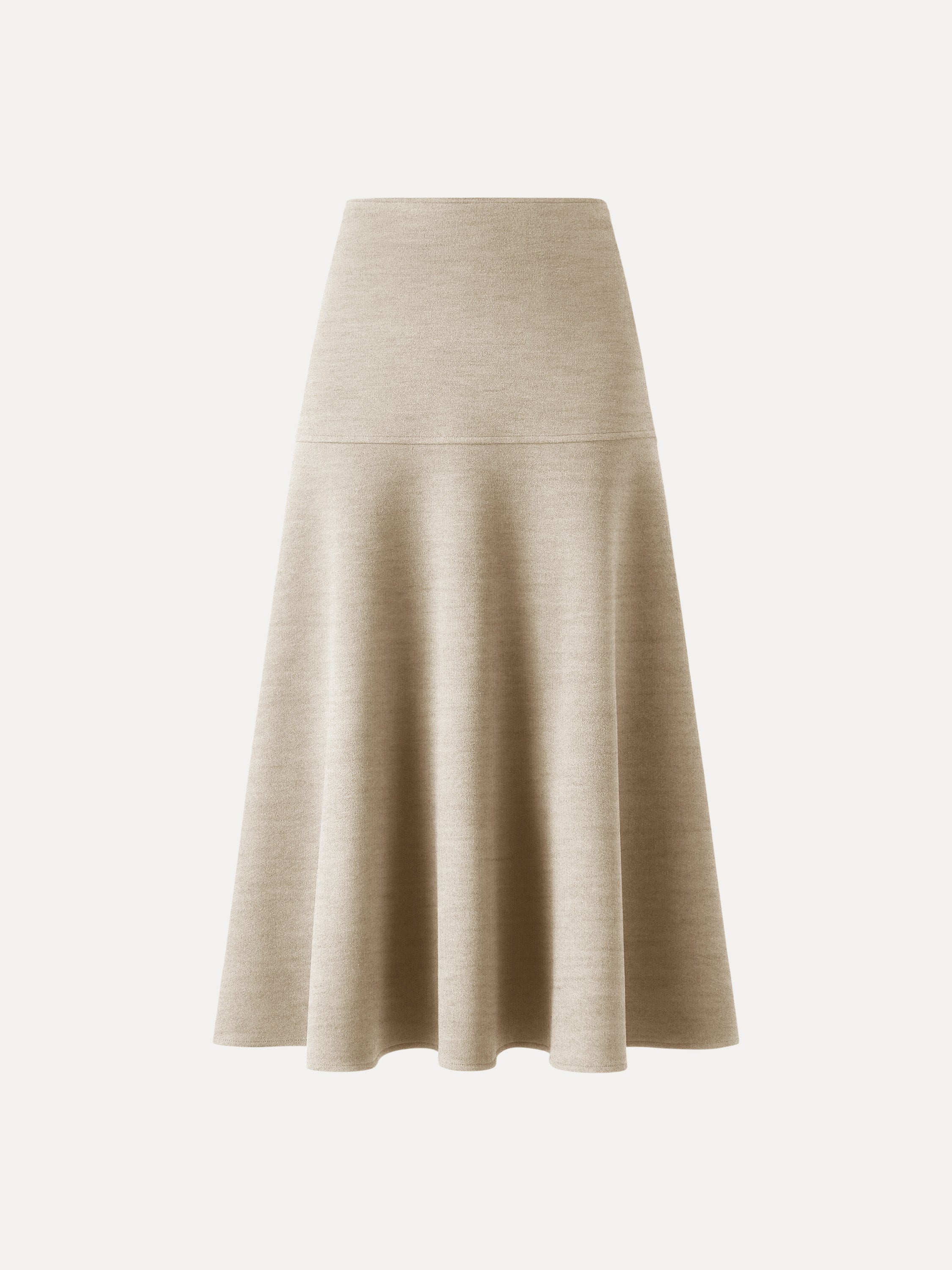 Wool-Like Flared Maxi Skirt – OGLmove