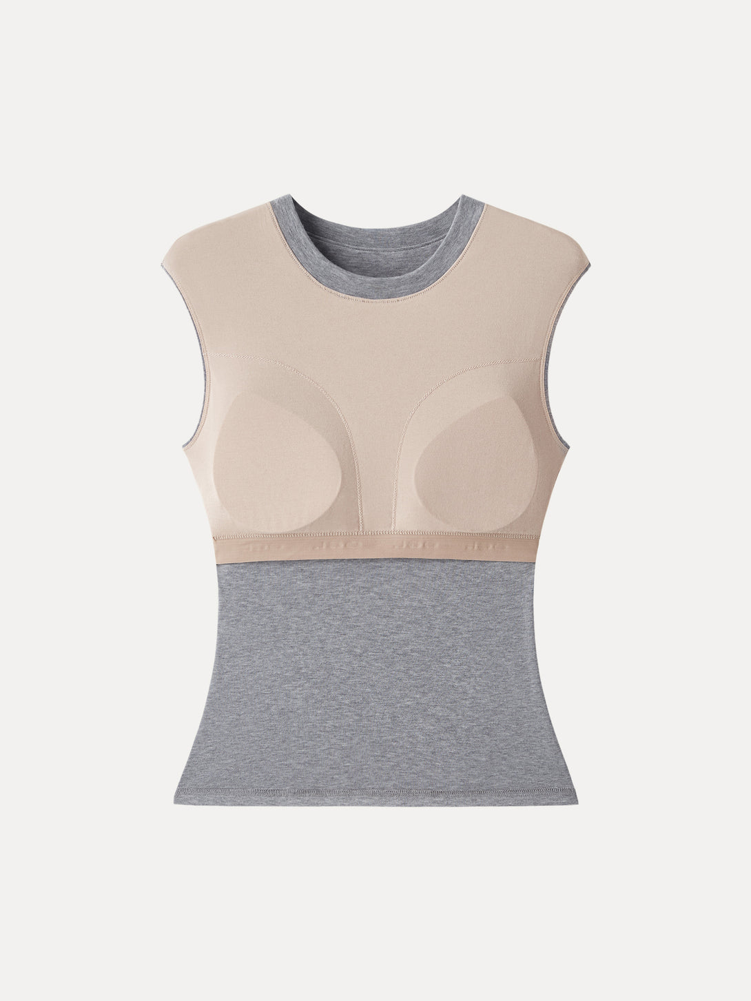 Lyocell Cashmere Crew Neck Wide Shoulder Brami