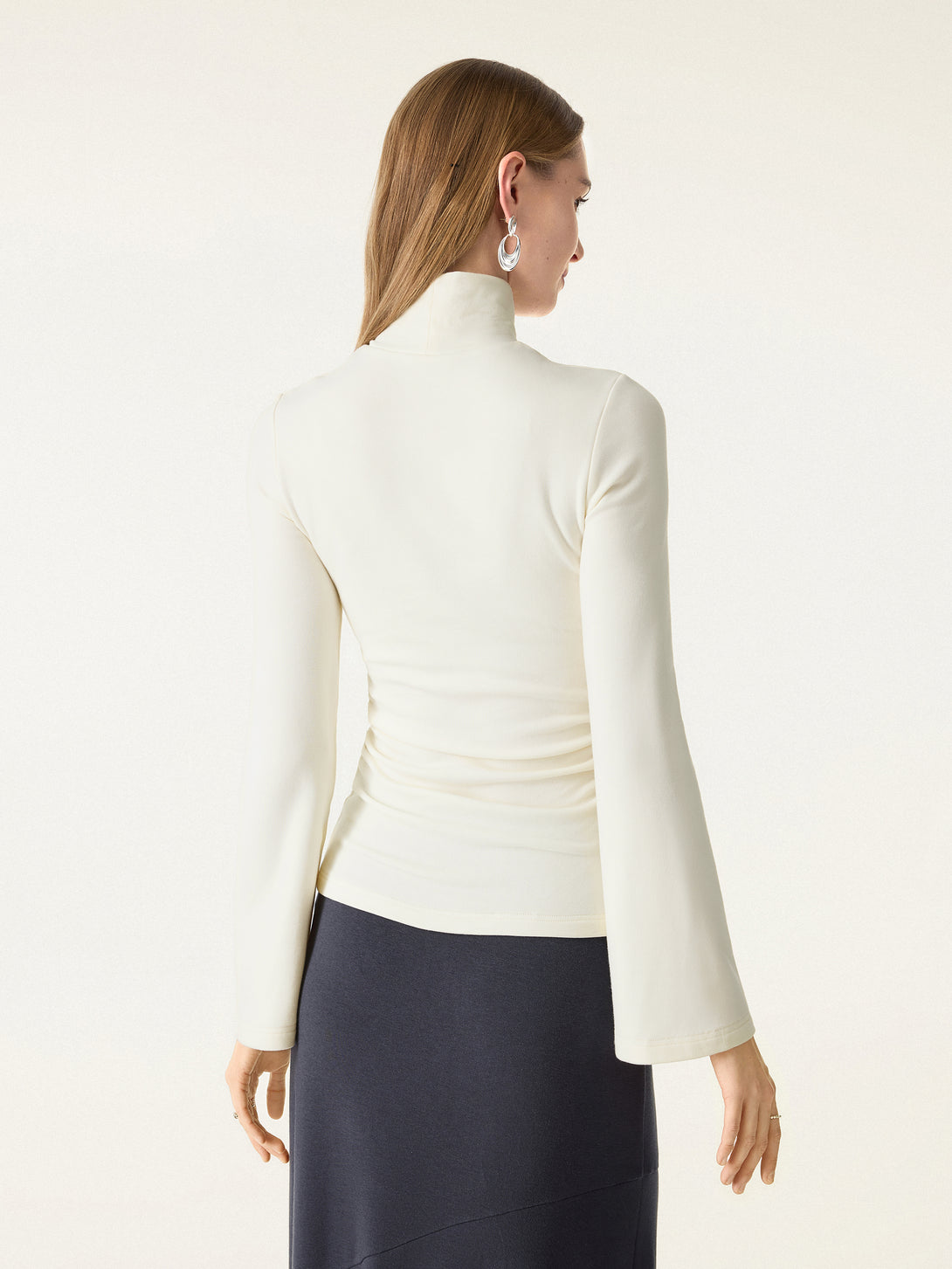 ProWarm Turtleneck Ruched Bell Sleeve Brami
