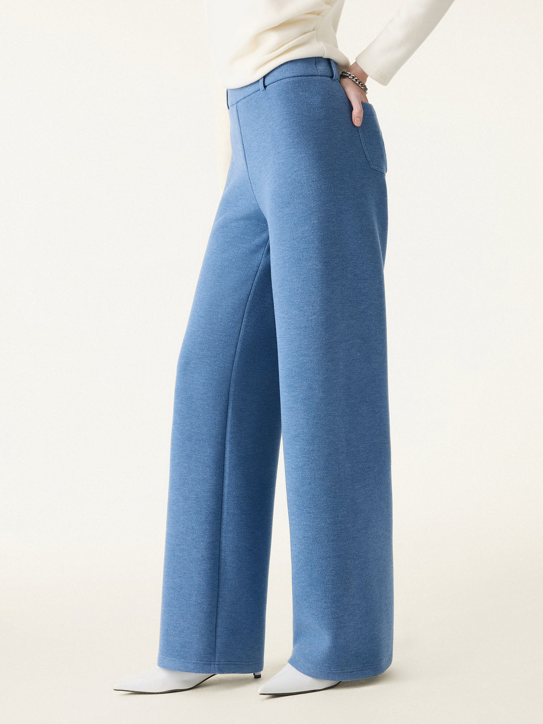 Essential FuzzLuxe Mid Rise Straight Leg Pull-on Pants