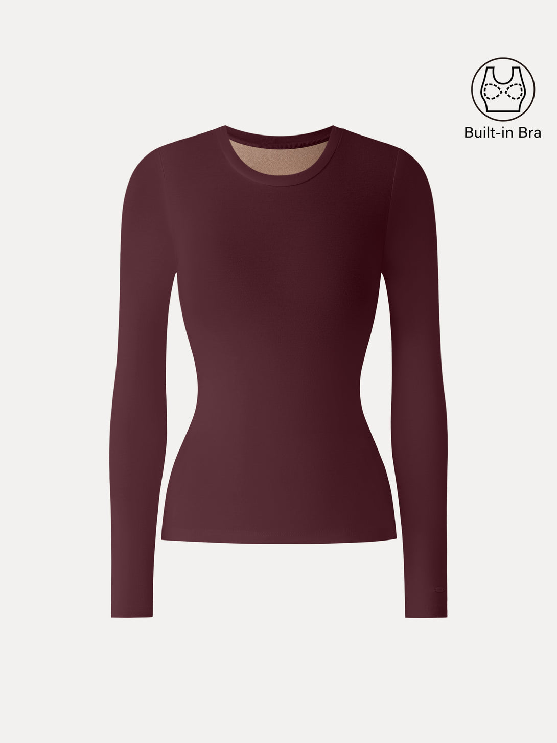LiteWarm Crewneck Long Sleeve Brami Ruby S