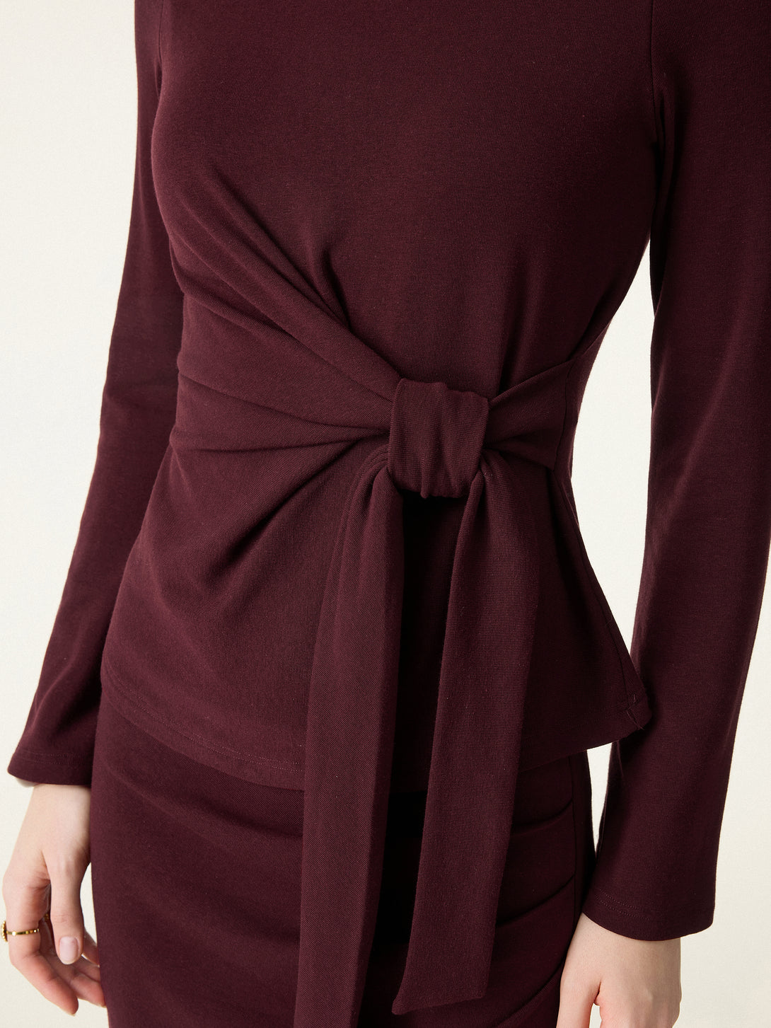 Bow-Tie Belted Bell Sleeve Brami