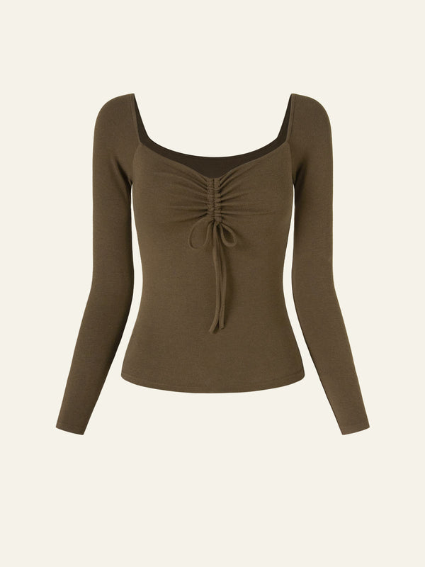 Eco-Mousse® Ruched Drawstring Brami Top