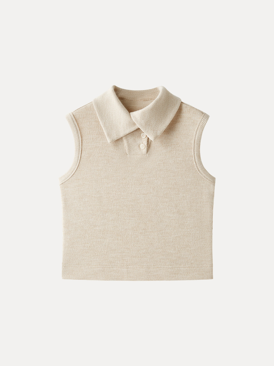 Cozy Warm Collared Sleeveless Vest Top