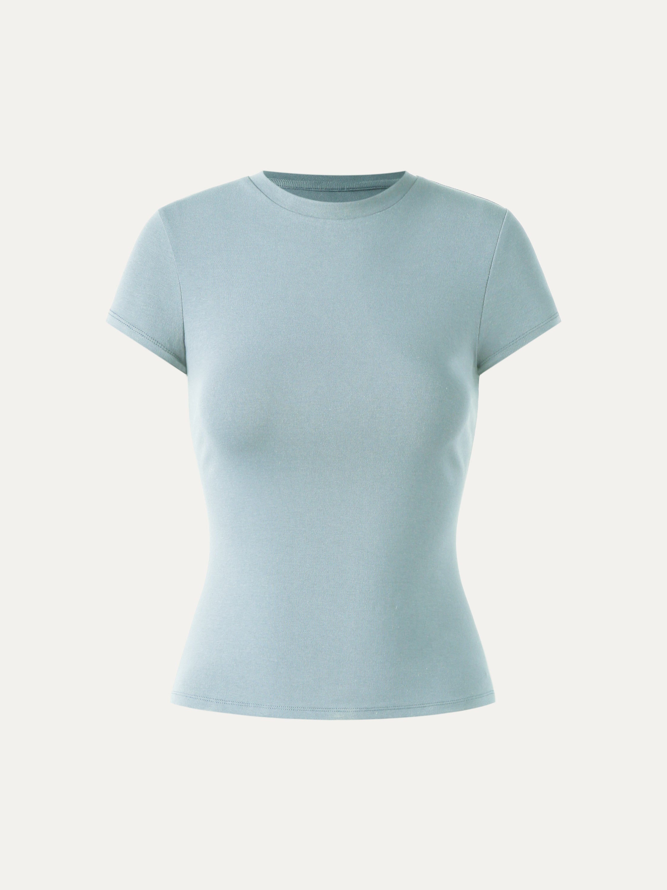 Fresh Cotton Cinch-the-Waist Tee - Gardenia