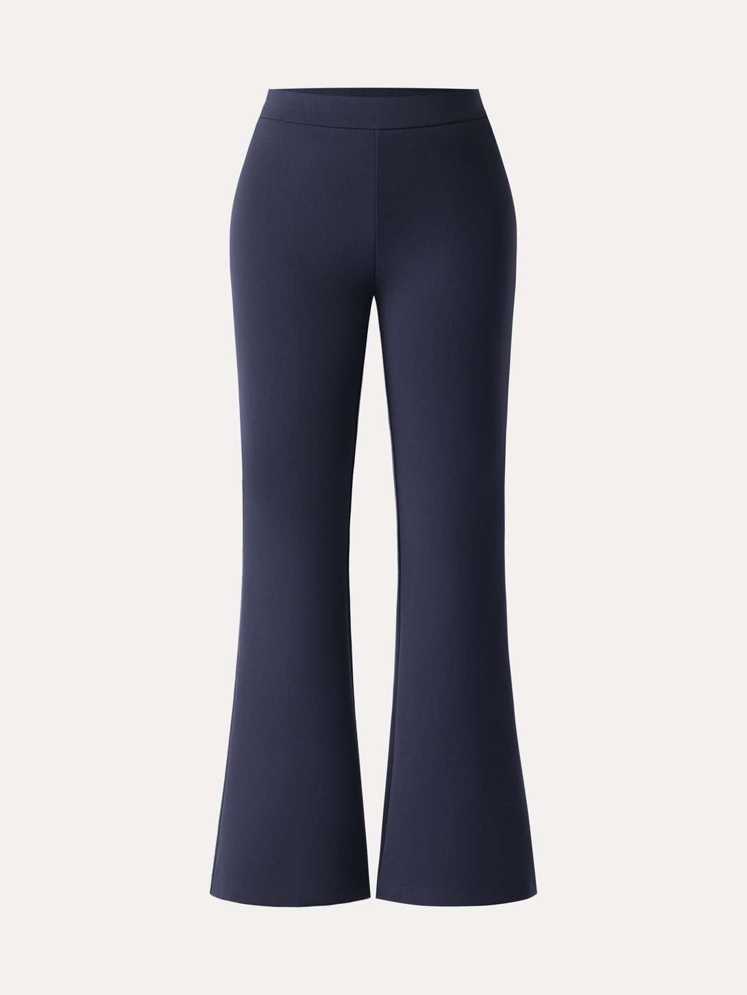 Slimming Ponte High Rise Pull-on Flared Pants Petite Universe Blue
