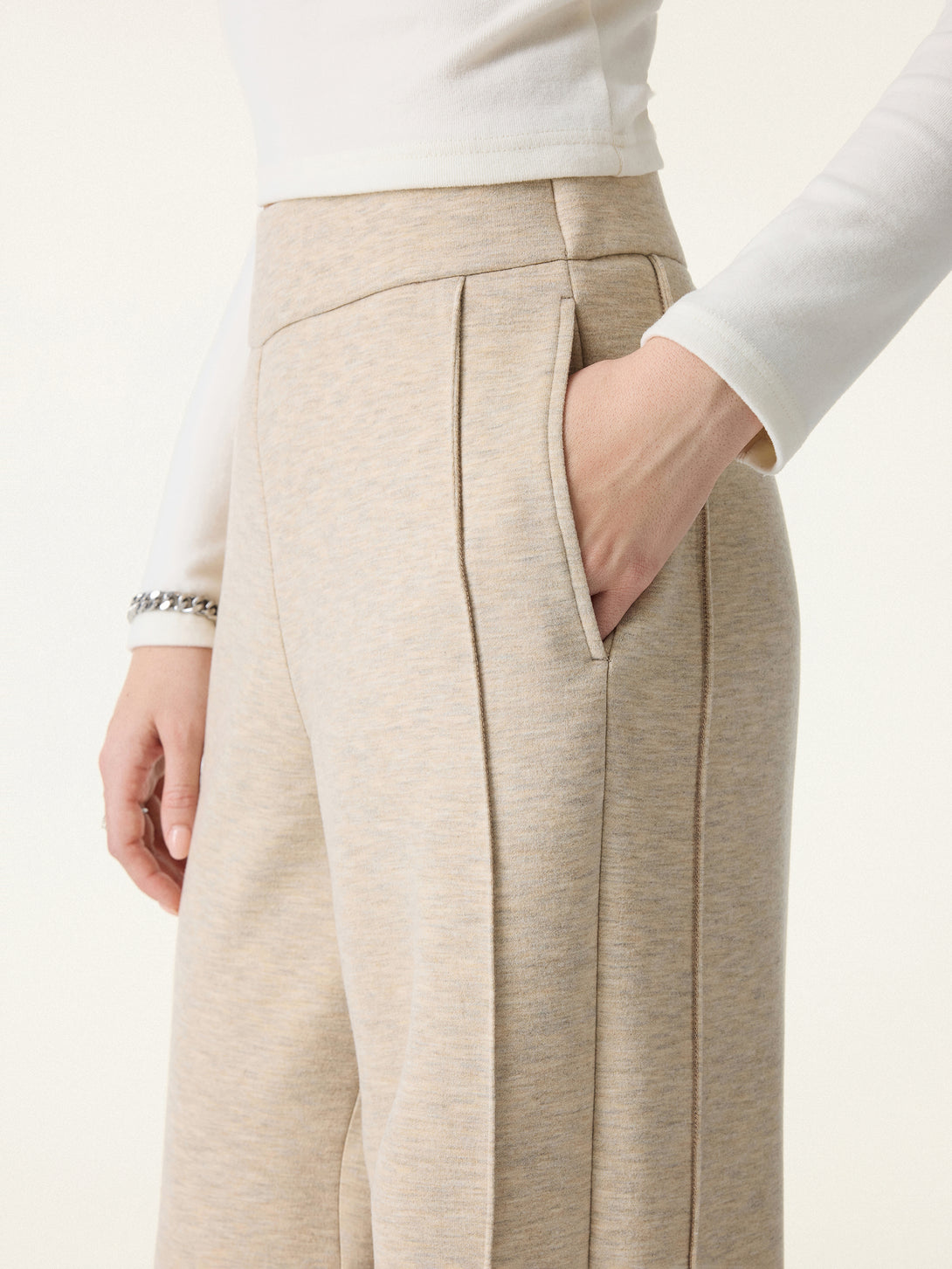 Cozy Warm High Rise Straight Leg Pull-On Pants