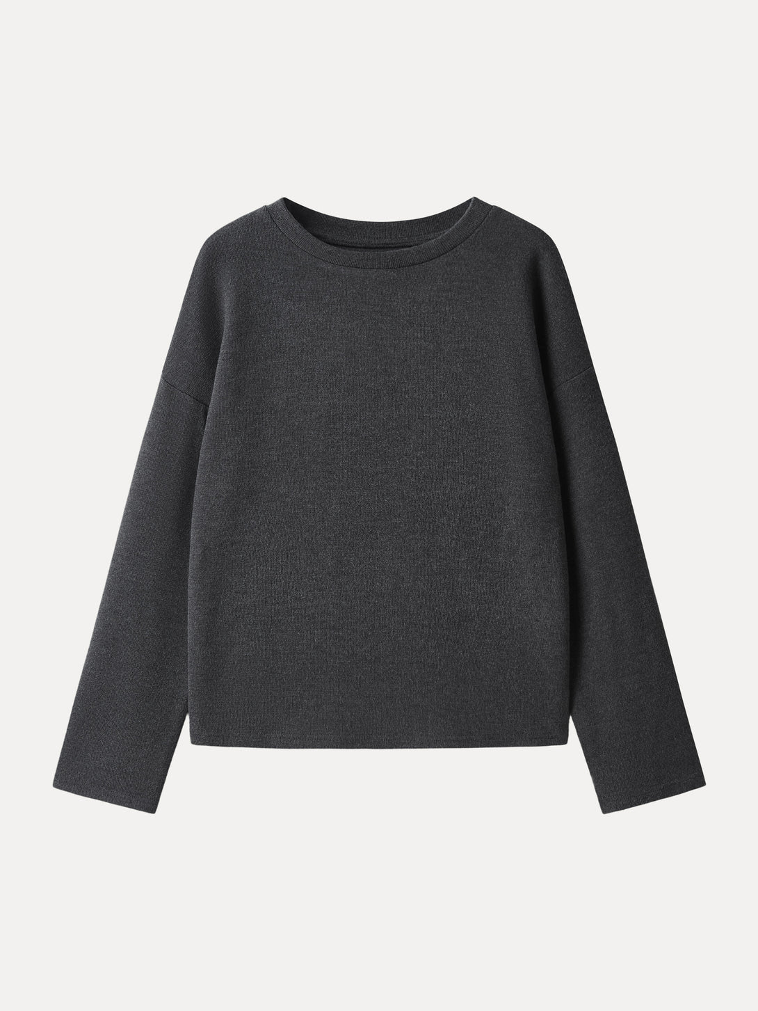 Relaxed Crew Neck Long Sleeve Top