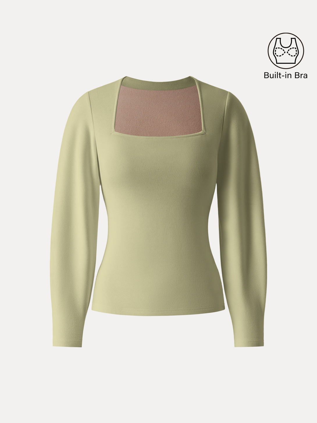 Square Neck Relaxed Sleeves Brami Pomelo Olive XS