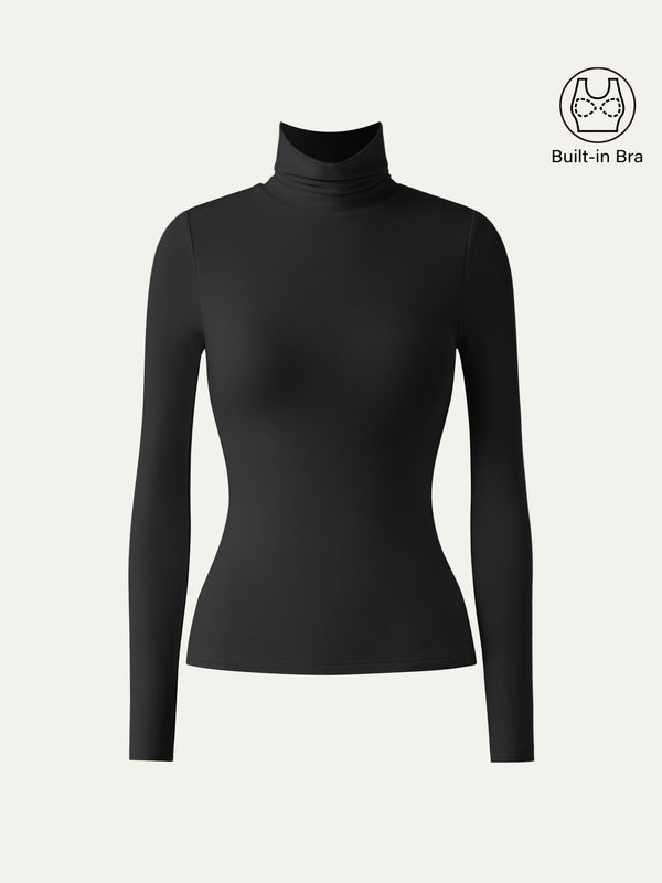 Heat-Tech Turtleneck Brami Top Black XS