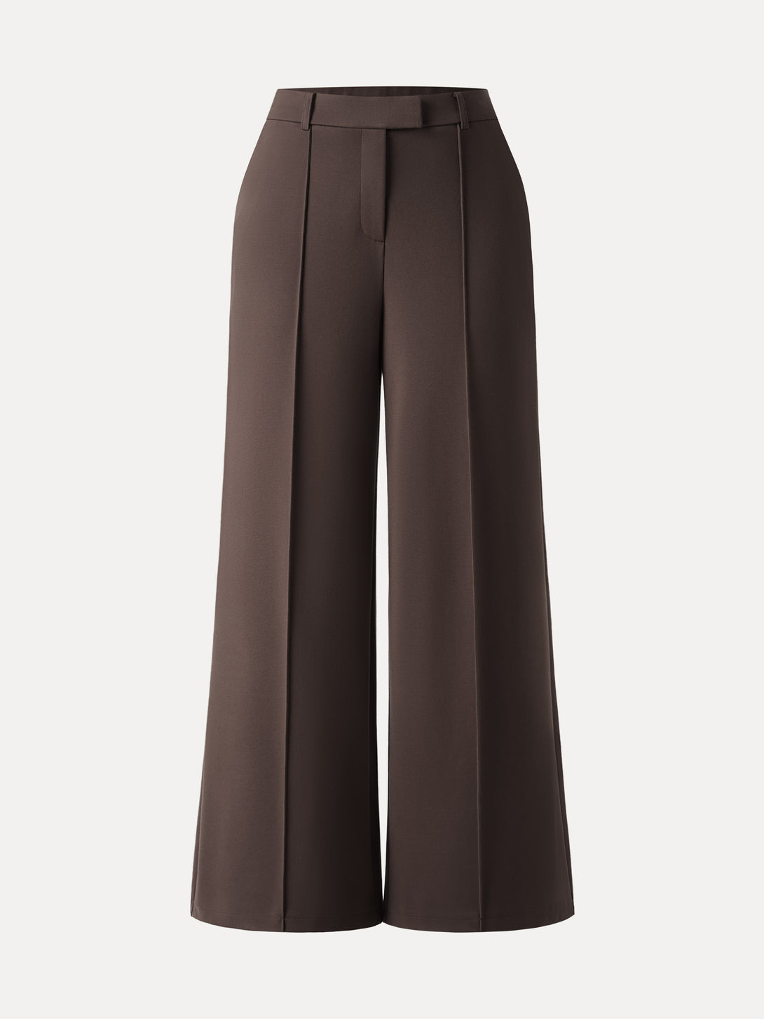 Everyday Mid Rise Wide Leg Trousers with Pockets