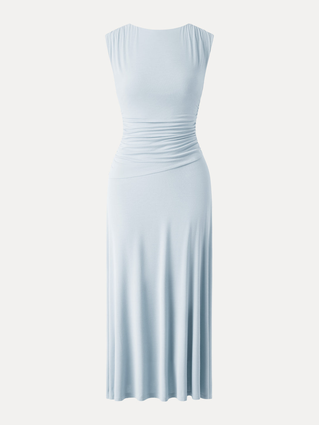 Breezy Cooling Side Ruched Maxi Dress