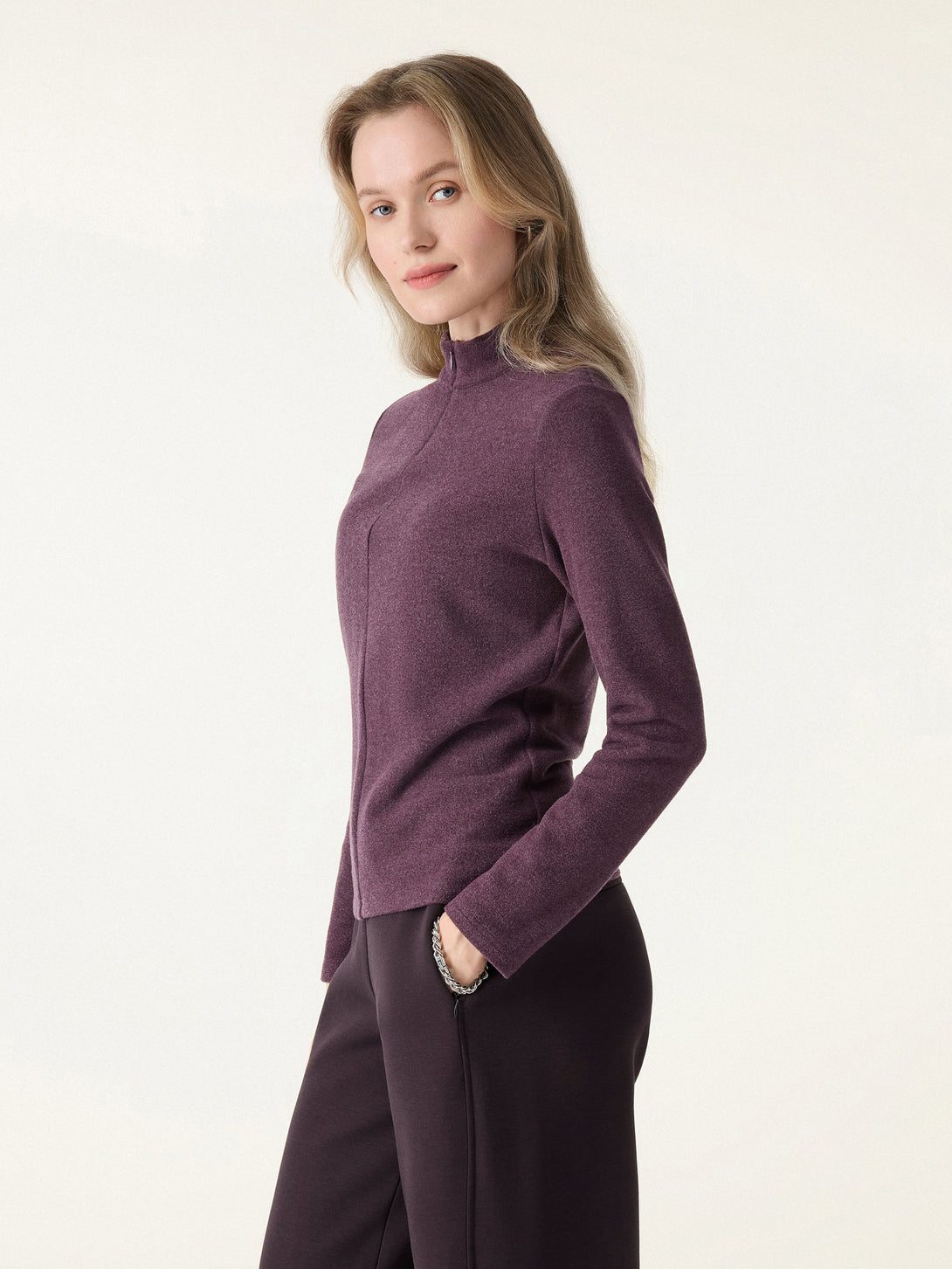 MaxWarm Mockenck Half-zipped Long Sleeve Top