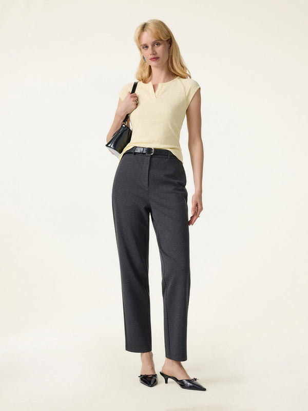 OGLmove 4-Way Stretch High Rise Tapered Leg Pant with Pockets