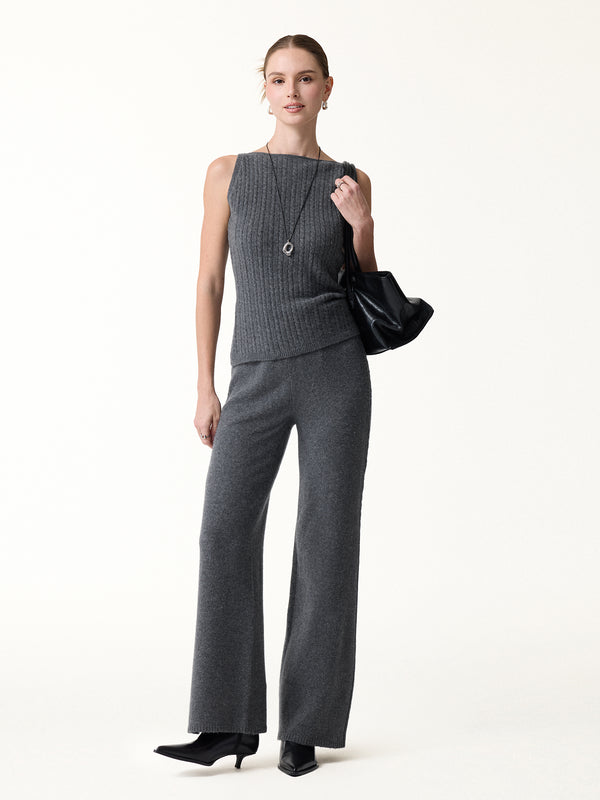 OGLmove Merino-Blend Sleeveless Cable-Knit Sweater Tank