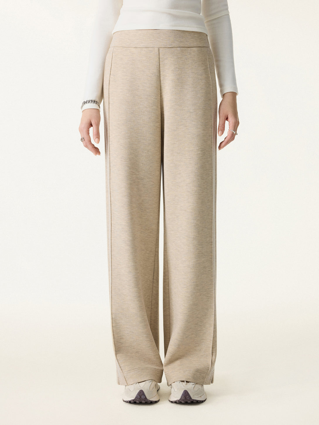 Cozy Warm High Rise Straight Leg Pull-On Pants