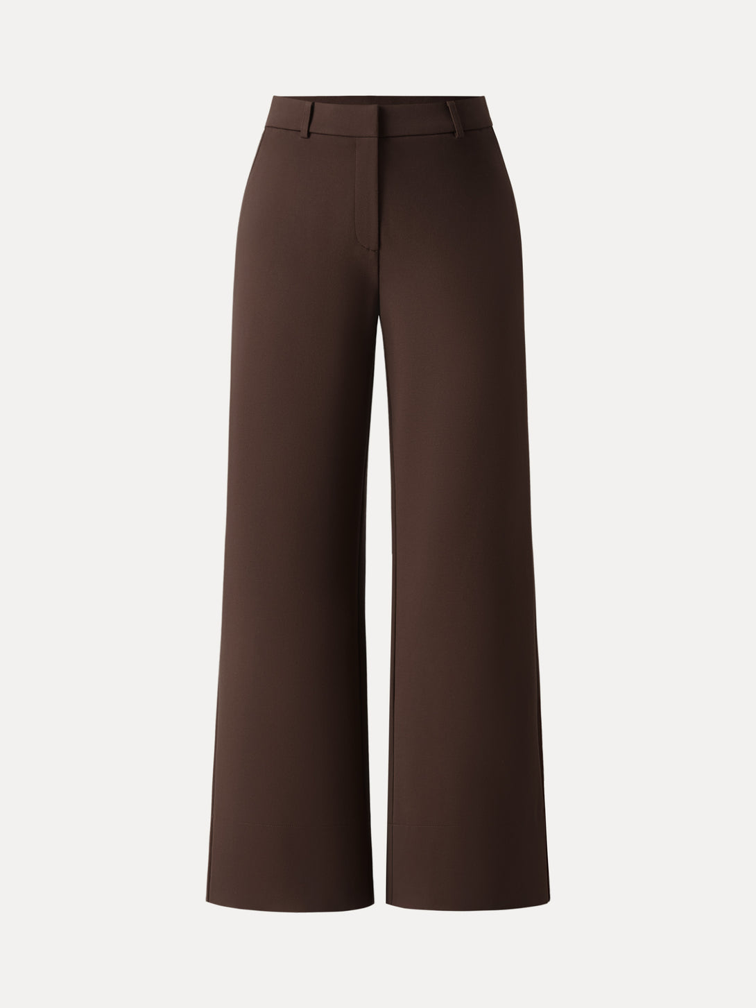 High Rise Wide Leg Trousers with Zippered Pockets