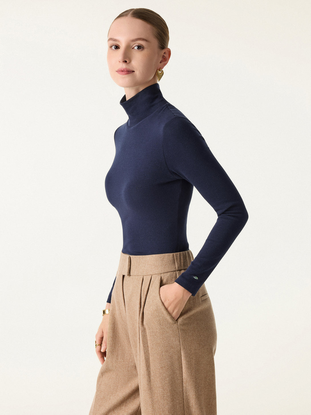Turtleneck Long Sleeve Brami