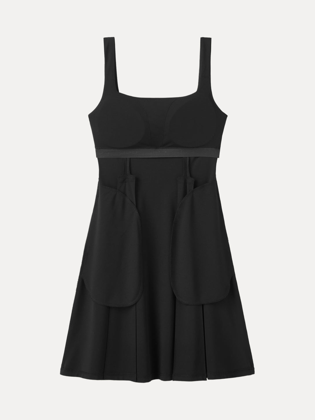 Square Neck Fit-and-flare Mini Brami Dress