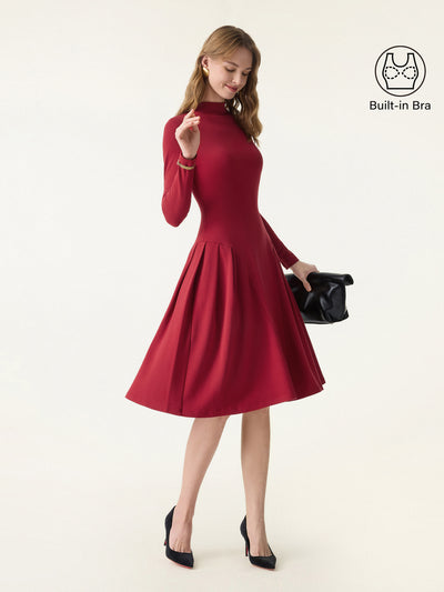 MaxWarm Mockneck Knee Length Brami Dress