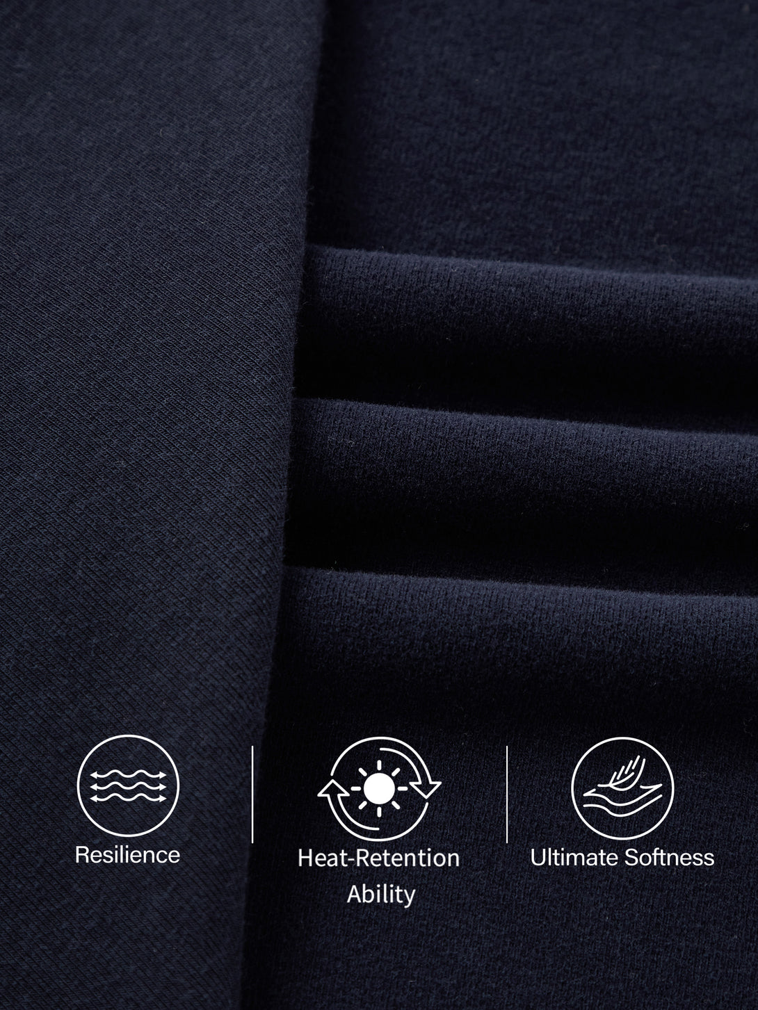 ProWarm Long Sleeves Mockneck Tucks Midi Dress