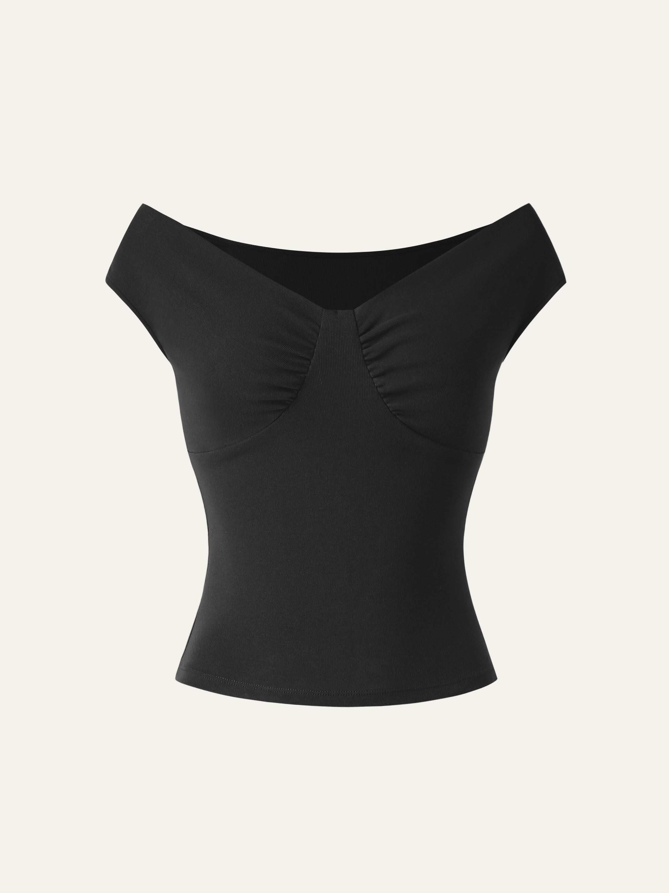 Fresh Cotton Butterfly Top - Black