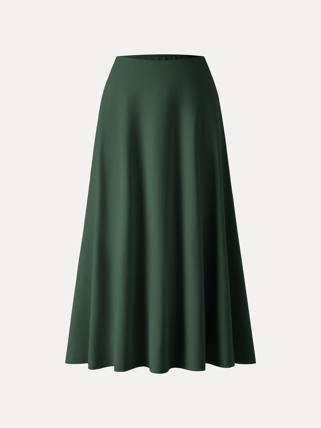 Wrinkle-Resistant High Rise Pull-on Maxi Skirts with Pockets