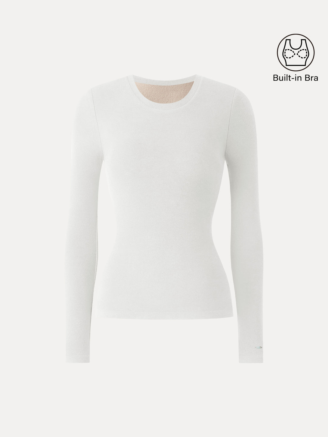 MaxWarm Crewneck Long Sleeve Brami White XS