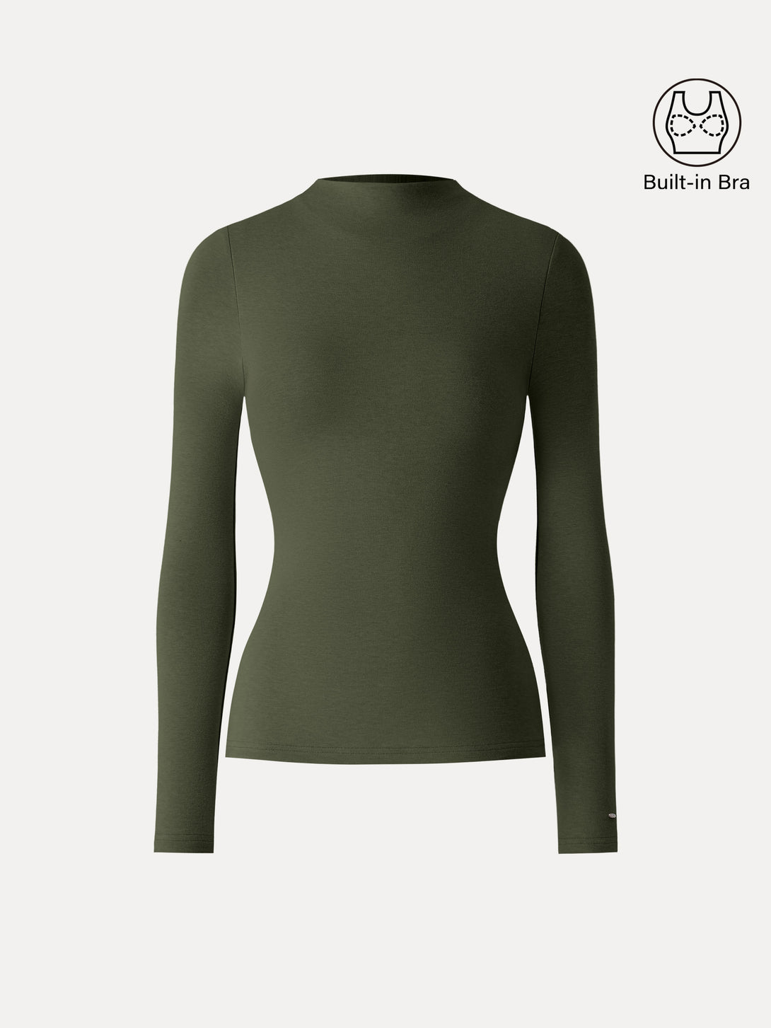 ProWarm Mockneck Long Sleeve Brami Deep Olive XS