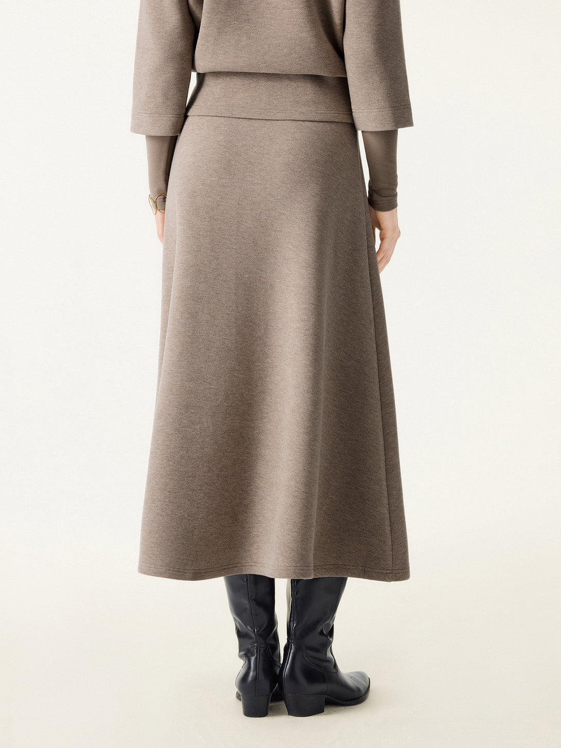 FuzzLuxe Essential Midi A-line Circle Skirt