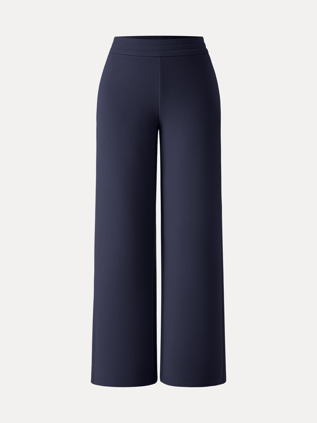 Cozy Warm High Rise Straight Leg Pull-on Pants with Pockets Regular Universe Navy