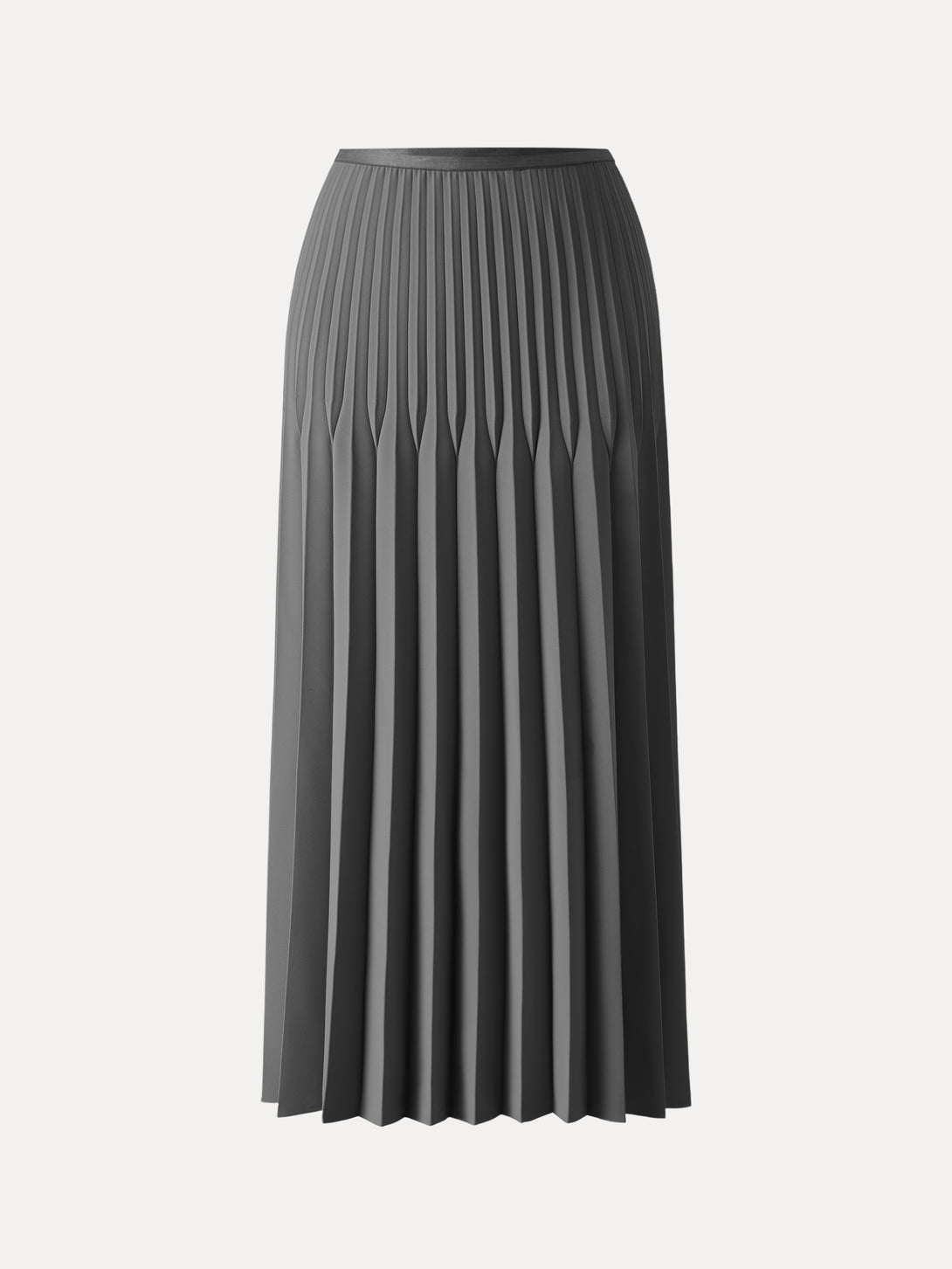 Twirl Pleated A-line Midi Skirt