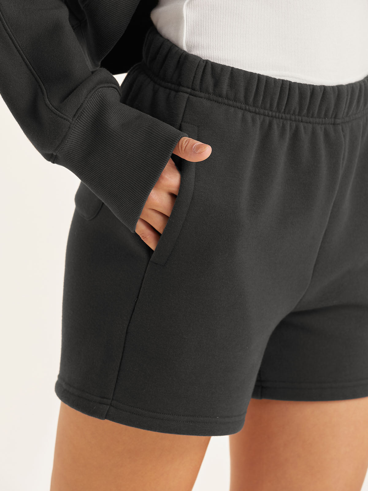 Polar Fleece Staple Shorts - Marron