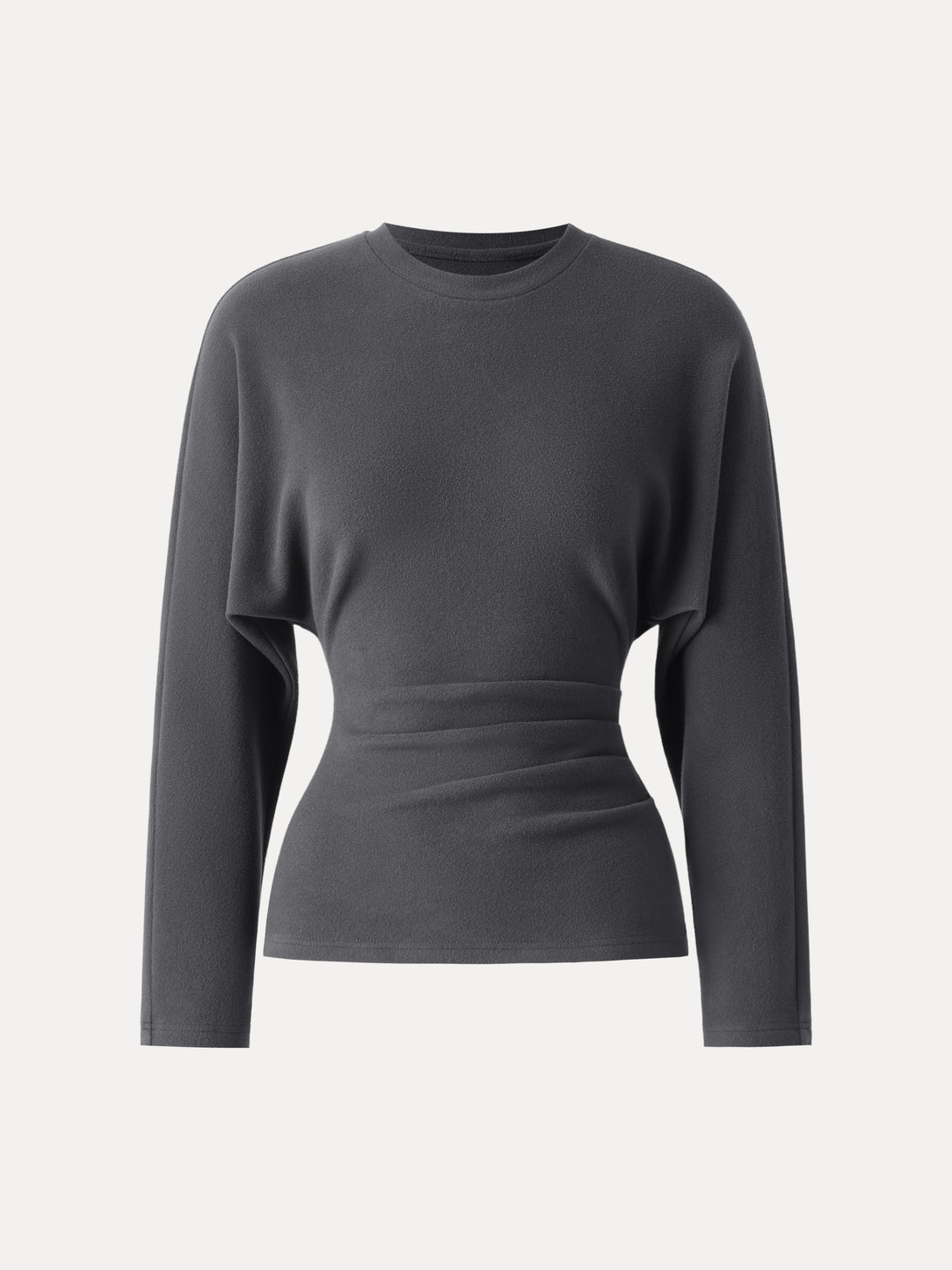 MaxWarm Crewneck Tucked Waist Batwing Sleeve Top