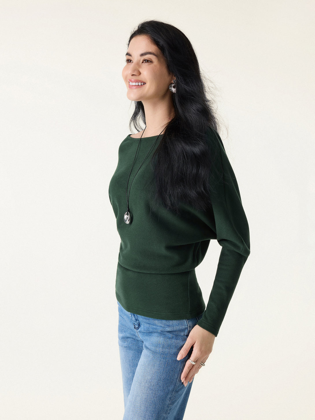 MaxWarm Boatneck Top with Close-Fit Hem
