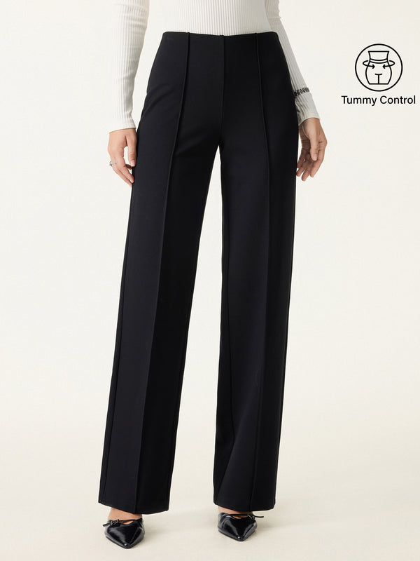 Tummy-Control Slim Ponte The Supermodel Pant Regular Black