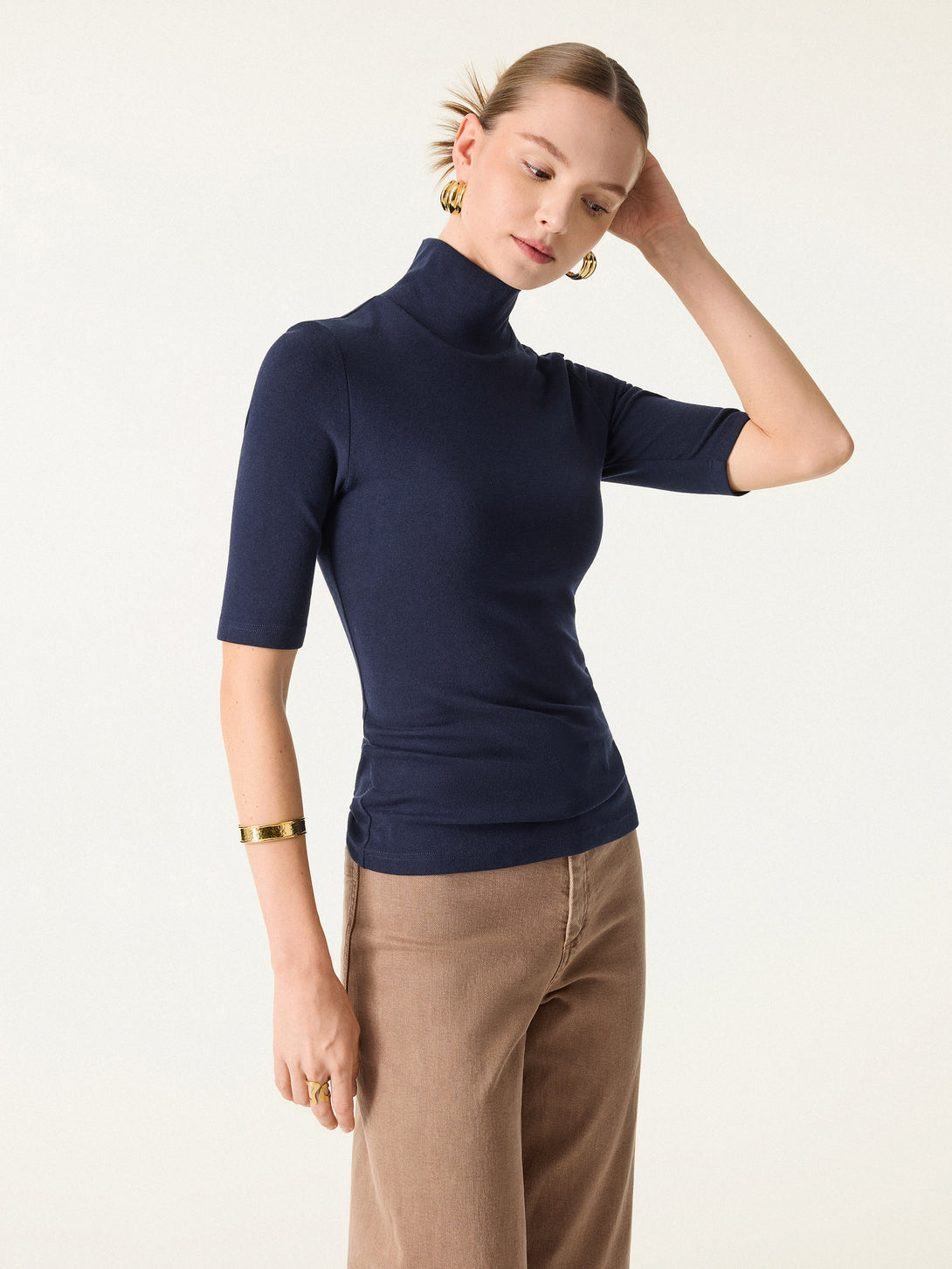 Essential Turtleneck Elbow Length Sleeve Brami