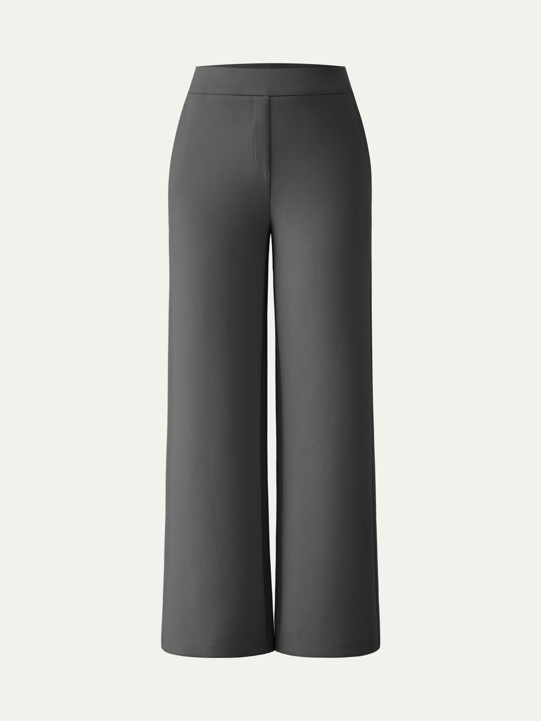 Textured Mid Rise Pull-on Straight Pant with Pockets
